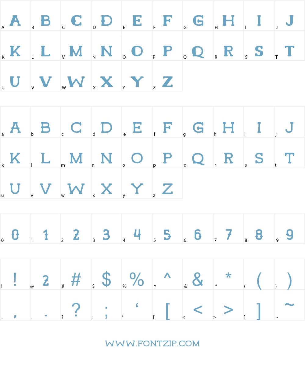 Hamer Font Character